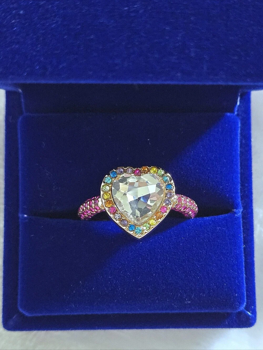 Kurt Geiger Multi Colored🌈 Crystals💎 Ring💍